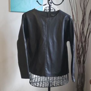 Beulah Faux leather Top